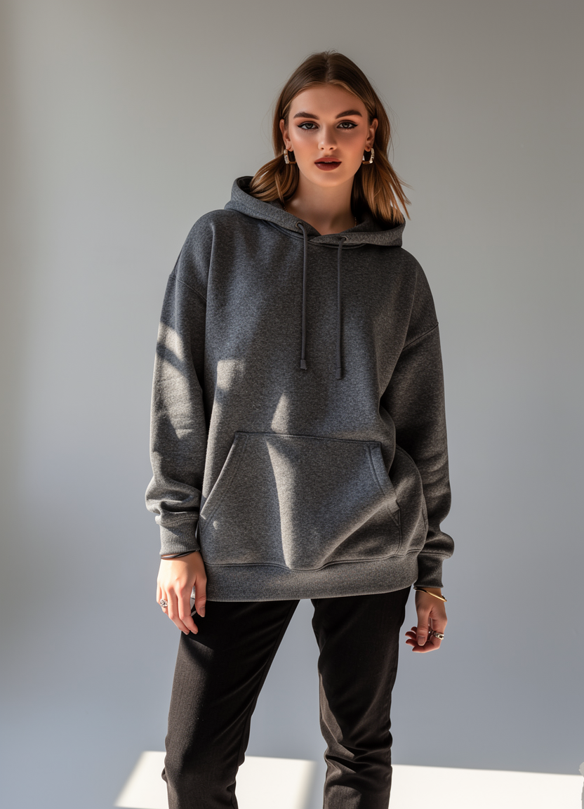 هودی طوسی تیره COTTON HERTIAGE