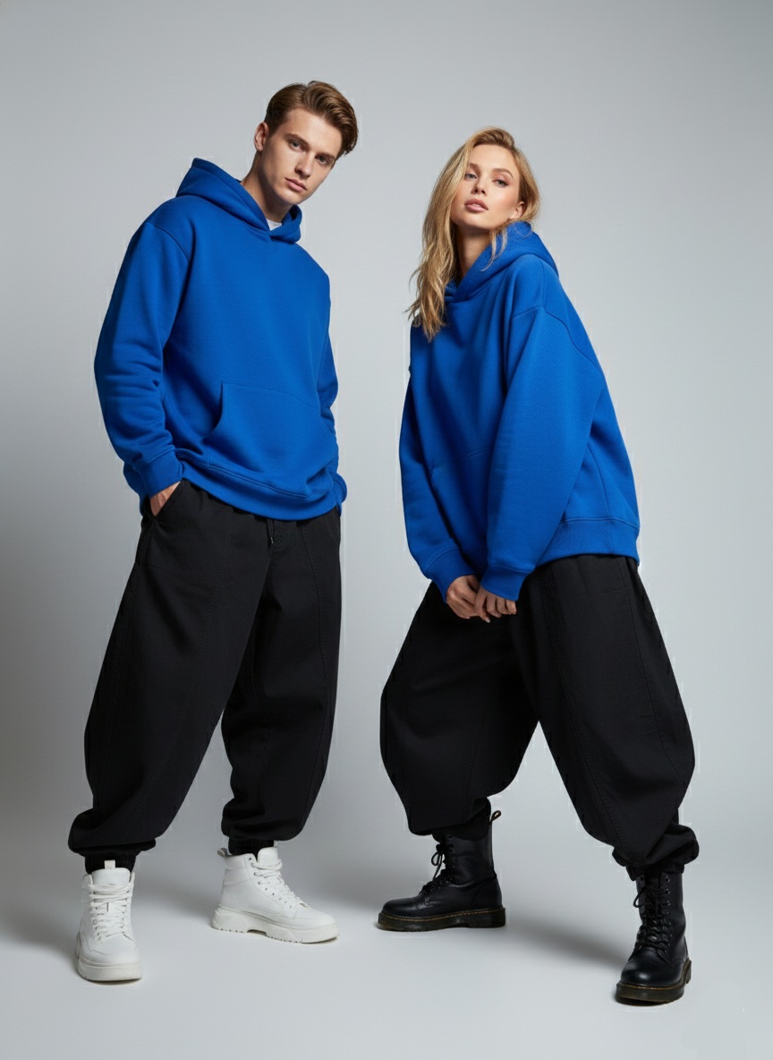 شلوار بگ استایل مشکی ZARA