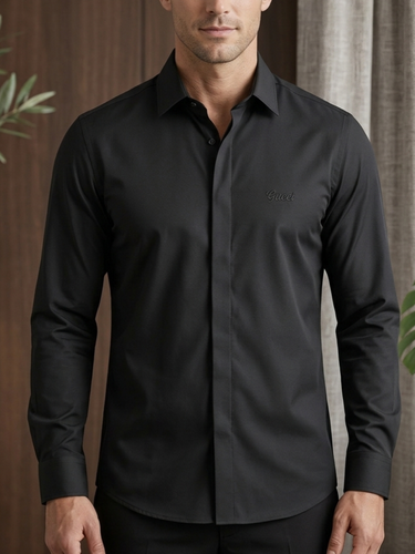 پیراهن GUCCI مدل slimfit رنگ مشکی